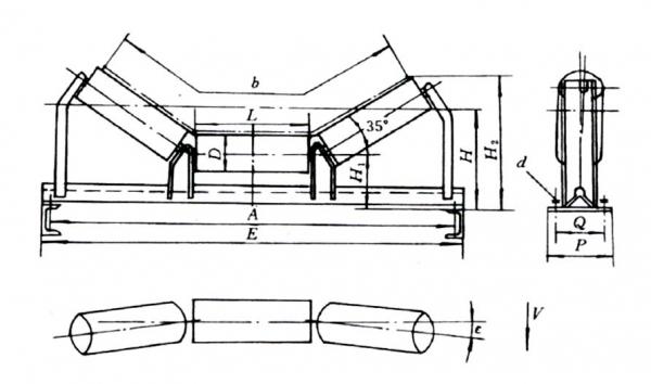 槽型托堒支架图纸